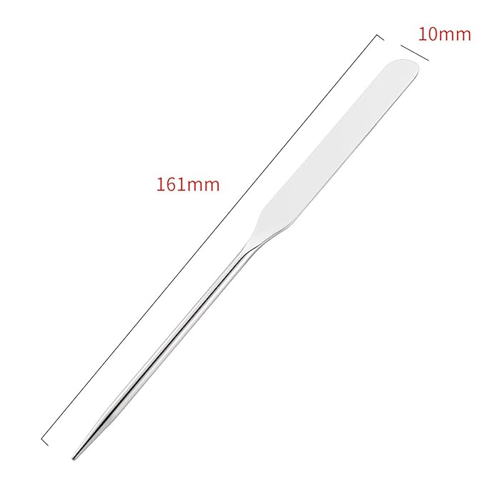 Makeup Spatula Set Stainless Steel, Make Up Tools Mini Mixing Tray with Finger Ring, Makeup Paint Palette, Pack of 3-Velvo Beauty