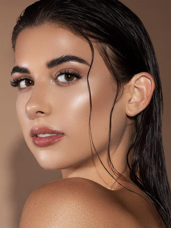 SHEGLAM Glow Bloom Liquid Waterproof Highlighter Long Lasting Cream Highlighter with Shimmer Dewy Finish - Vanilla Frost-Velvo Beauty