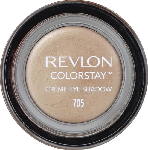 Revlon Crème Eyeshadow, ColorStay 24 Hour Eye Makeup, Highly Pigmented Cream Formula in Blendable Matte & Shimmer Finishes, 705 Crème Brûlée, 0.18 Oz-Velvo Beauty