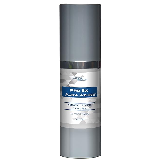 Pro 2x Aura Azure Serum - Anti Aging Serum - 2 Month Supply - Skin Firming Complex to Reduce Wrinkles Appearance - Exfoliate - Nourish - Improve Hyperpigmentation & Dark Circles - Aid Cell Renewal-Velvo Beauty