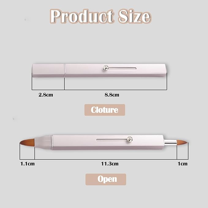 3 Pack Lip Brush for Lipstick Makeup Brushes Double-Ended Retractable Lip Brush with Cap Dustproof for Lipstick Gloss Creams Portable with Cap(Black + Gold + Silver)-Velvo Beauty