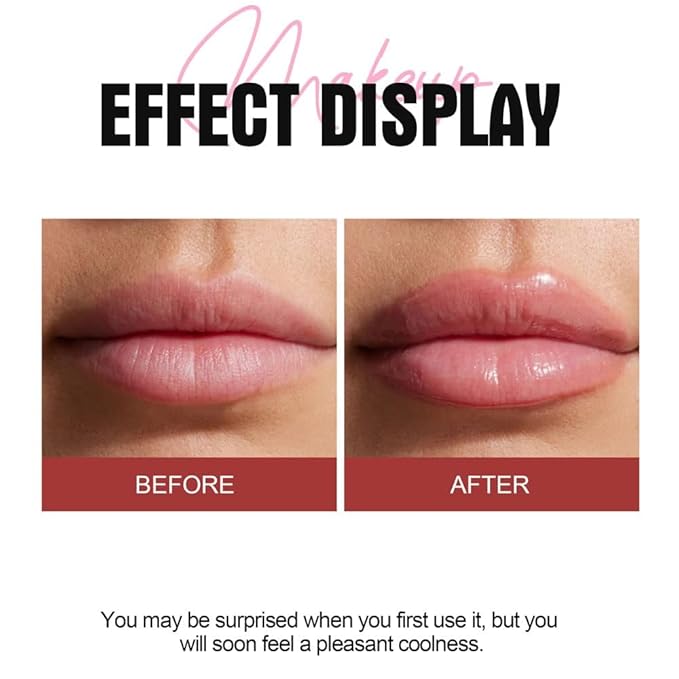 Natural Spicy Lip Plumping Booster Lip Plumping Oil,Lip Plumper Gloss, Ultra-Hydrating & Nourishing Plump and Pout Lip Plumper, Glossy Finish Fuller Lip Plumping Lip Gloss for Women Girls(03#)-Velvo Beauty