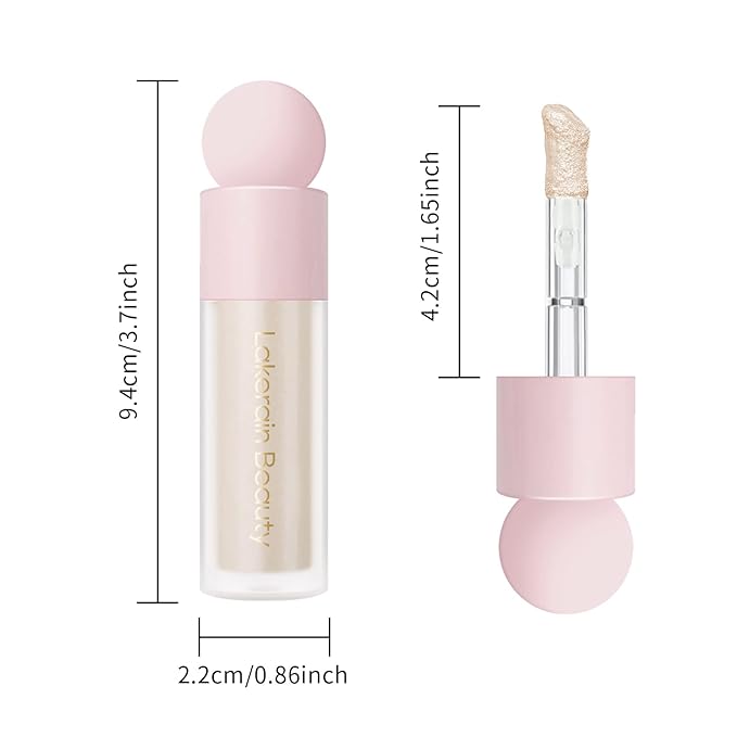 KYDA Liquid Highlighter, Moisturizing Liquid Illuminator for Face & Body, High Glossy Finish, Natural Glow Liquid Luminizer, Silky Creamy, Lightweight Blendable, by Ownest Beauty-#01-Velvo Beauty