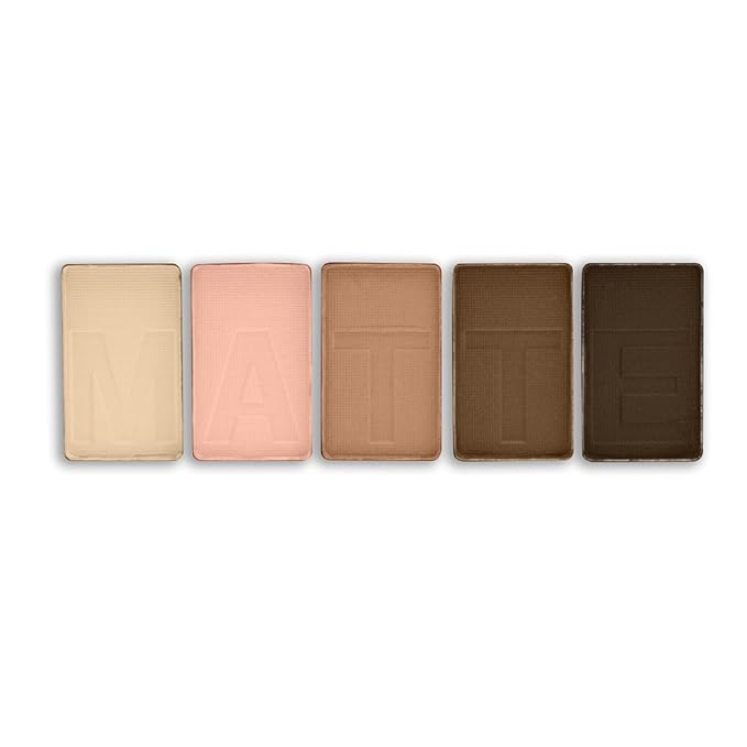 L.A. COLORS 5 Color Matte Eyeshadow Palette, Tan Khaki CEM478-Velvo Beauty