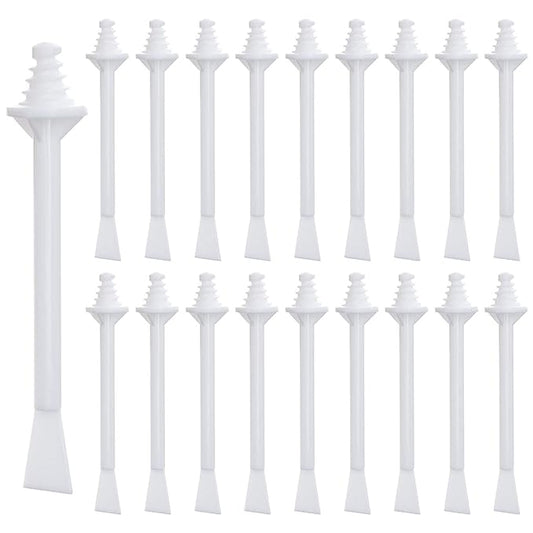 Plastic Wax Applicator Sticks and Disposable Spatulas - 50 Pieces for Nostril Cleaning, Nose Hair Removal, and Waxing-Velvo Beauty