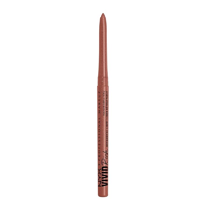 NYX PROFESSIONAL MAKEUP Mechanical Eye Pencil, Vivid Rich Mechanical, Creamy Retractable Eyeliner - Spicy Pearl, Bronze Eyeliner-Velvo Beauty
