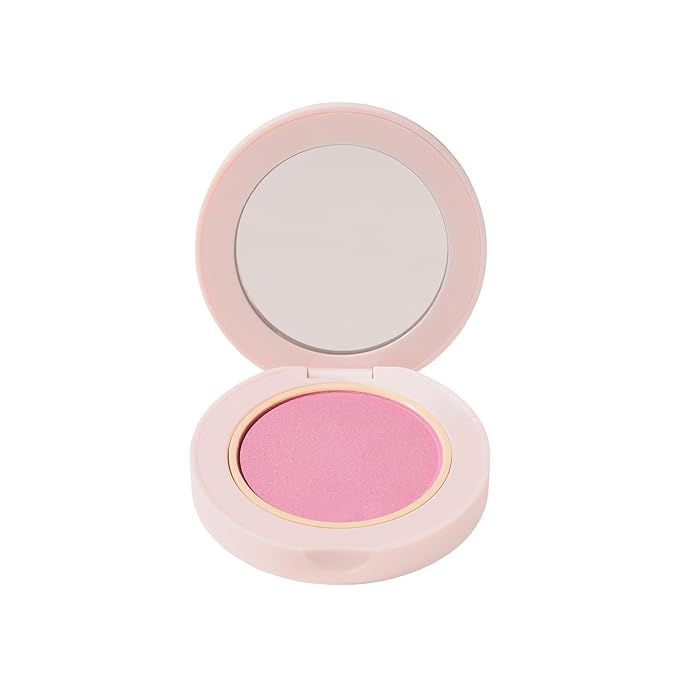 Wander Beauty Hydrating Powder Blush - Lightweight, Pink Blush Makeup with a Blurring, Satin Finish - Buildable Formula with Hyaluronic Acid, Squalane & Aloe Leaf Extract - Priority Pink - 0.18 oz-Velvo Beauty