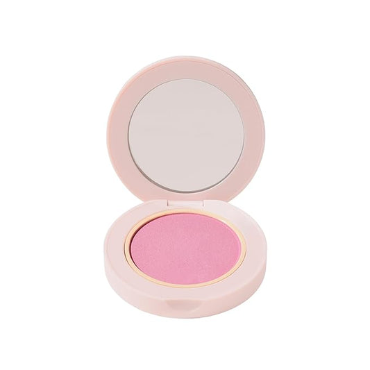 Wander Beauty Hydrating Powder Blush - Lightweight, Pink Blush Makeup with a Blurring, Satin Finish - Buildable Formula with Hyaluronic Acid, Squalane & Aloe Leaf Extract - Priority Pink - 0.18 oz-Velvo Beauty