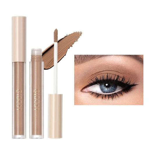 Matte Eyeshadow liquid Long Lasting High-pigmented Eye shadow Gel Eye Makeup (Matte Brown)-Velvo Beauty