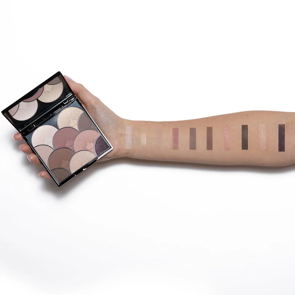 T.LeClerc Eye Shadow Palette | Retro-Chic 10-Color Nude Palette | Warm-Toned, Creamy Texture | Luminous, Long-Lasting Wear | Rich Pigments | Easy Makeup Removal (ROSE DES SABLES, 18G)-Velvo Beauty