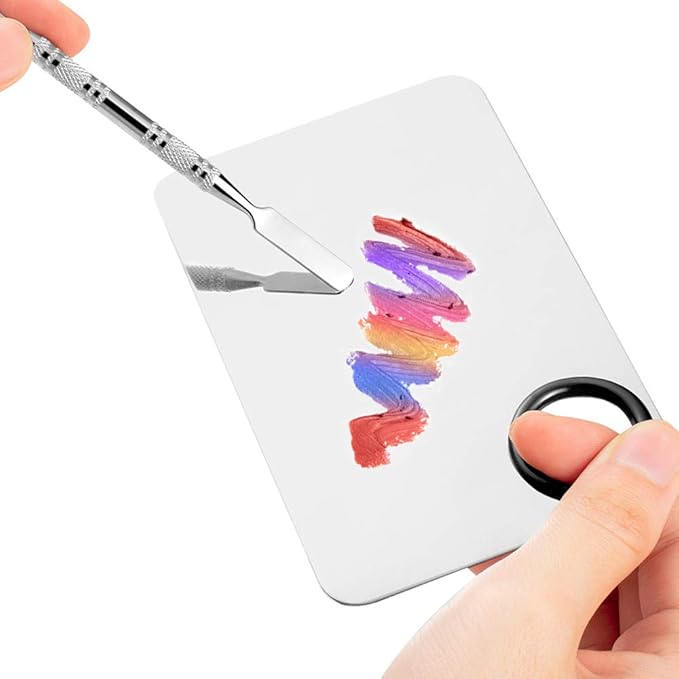 2 Styles Professional Makeup Palette with Spatula and 150 PCS Makeup Brush Kit, SourceTon Cosmetic Palette (5.9”x 3.9”) & Makeup Applicators (Mascara Wands, Lipstick Applicators, Fine Eyeliner Brush)-Velvo Beauty