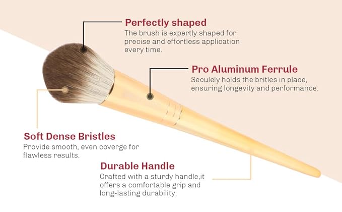 8pcs Gold Makeup Brush Set for All Skill Levels Easy Clean Soft Lint Free Brushes Travel Friendly Kit Foundation Powder Eyeshadow Blush Contour-Velvo Beauty