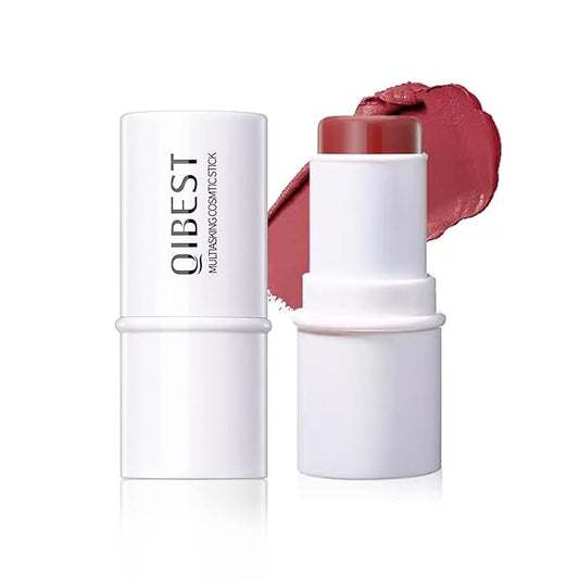 Blush Stick, Matte Cream Blush Stick for Cheeks, Eyes and Lips Natural Blush Makeup Waterproof Long Lasting(07 Rose Blush Stick)-Velvo Beauty