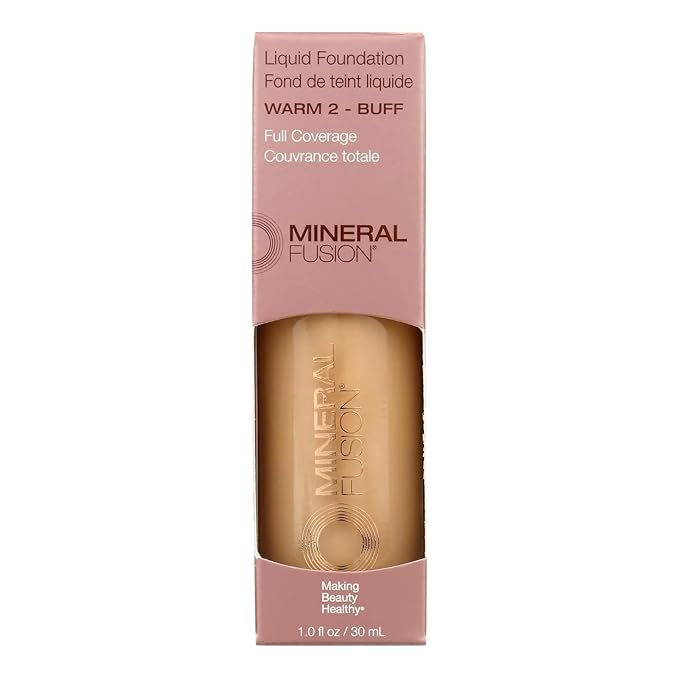 MINERAL FUSION Warm 2 Liquid Foundation, 1 FZ-Velvo Beauty
