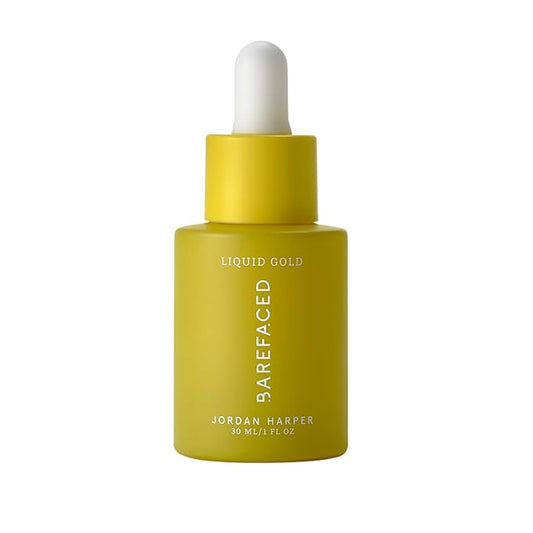 Barefaced Liquid Gold 1 Fl Oz - 15% Vitamin C Serum with Hyaluronic Acid & Vitamin E for Anti-Aging, and Hydration, Antioxidant Formula, Reduces Dark Spots, Acne & Wrinkles-Velvo Beauty