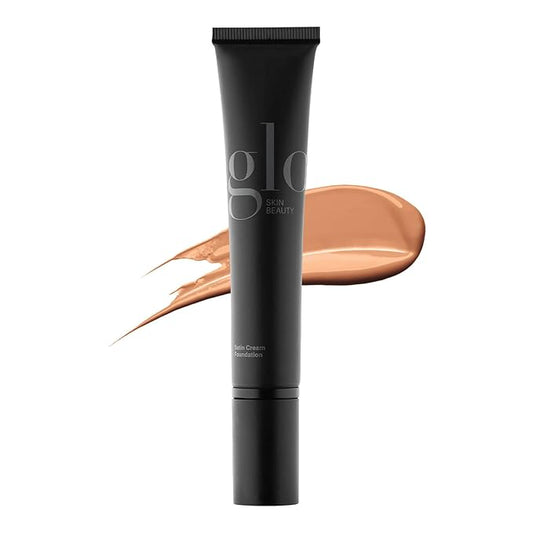 Glo Skin Beauty Satin Cream Foundation Makeup for Face, Beige Medium - Full Coverage, Semi Matte Finish, Conceal Blemishes & Even Skin Tone-Velvo Beauty