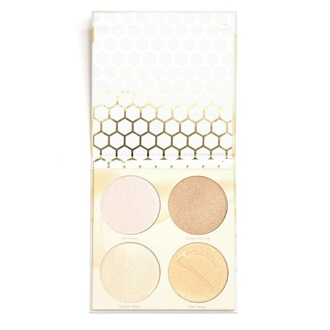 Beauty Bakerie Milk & Honey Highlighter Makeup Palette, Shimmer Highlighter for a Natural Glow, 4 Shades-Velvo Beauty