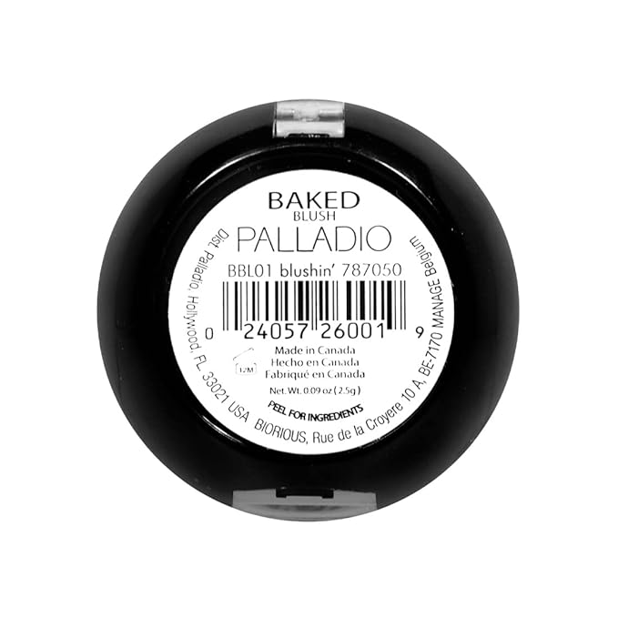 Palladio Baked Blush, Highly Pigmented Shimmery Formula, Easy to Blend and Highly Buildable, Apply Dry for a Natural Glow or Wet for a Dramatic Luminous Look, Long Lasting for All day Wear, Blushin-Velvo Beauty