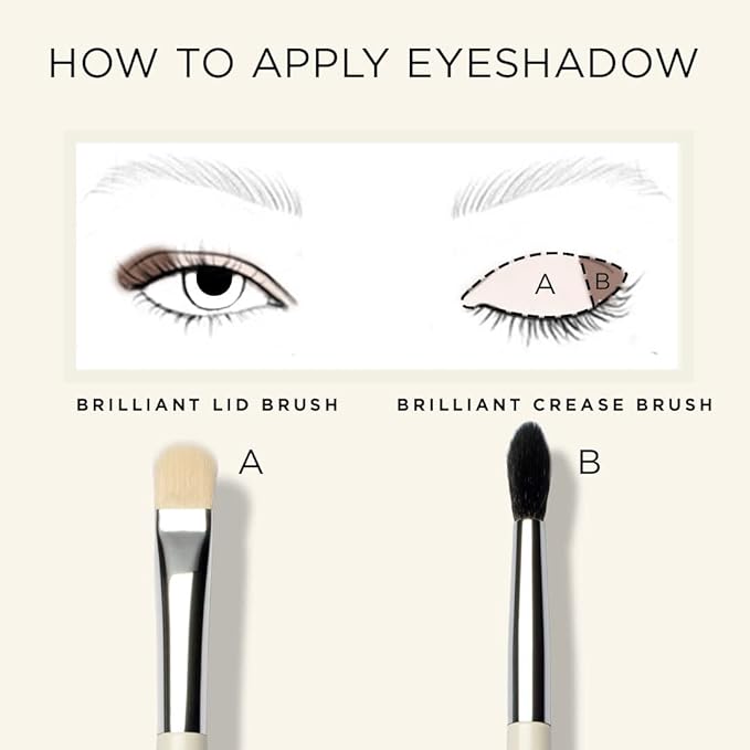 HALEYS Crease Eyeshadow Brush, Medium Fluffy Tapered Brush, Soft, Easy Blending Makeup Tool, Seamless, Multi-tasking Makeup Brush for Cream and Powder, High-end Synthetic Bristles, Vegan + CF-Velvo Beauty