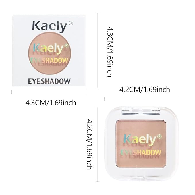 Buildable Matte Eyeshadow Makeup Palette Single - Nude Pink Shades | Creamy Pressed Powder for Easy Blending | Mini Travel Palette for Women | Everyday Natural Eye Makeup-Velvo Beauty