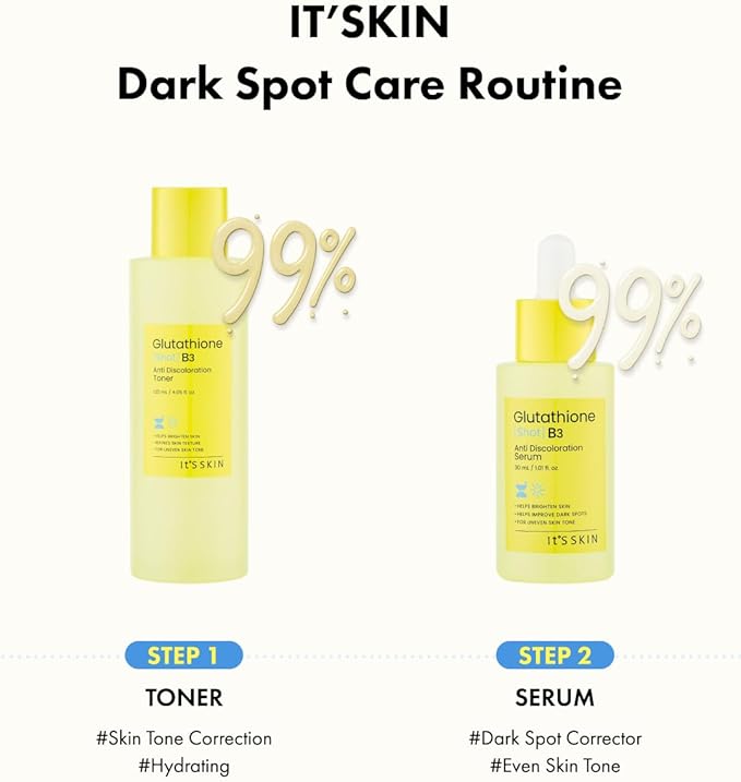 It'S SKIN Glutathione Shot B3 Toner 4.05 Fl Oz, 99% Pure Glutathione, Deep Hydration & Skin Texture Care, Fast-Absorbing for Daily Toner, Korean Skincare-Velvo Beauty