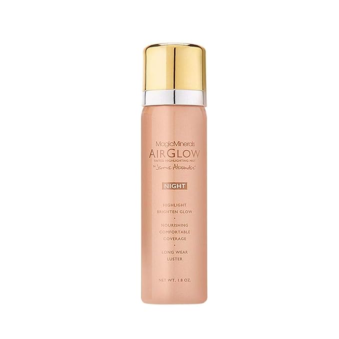 Jerome Alexander MagicMinerals AirGlow Tinted Highlighting Night Mist, Illuminating Airbrush Tinted Moisturizer Spray | Bronze Glow-Velvo Beauty