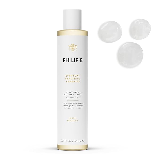 PHILIP B Everyday Beautiful Shampoo - 7.4 fl. oz. (220 ml) - Clarifying, Volumizing and Shine Enhancing, Removes Excess Buildup, Sulfate-Free, Made in USA-Velvo Beauty