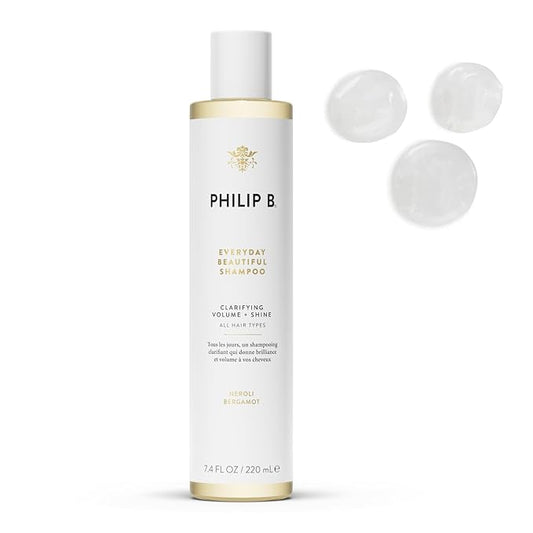 PHILIP B Everyday Beautiful Shampoo - 7.4 fl. oz. (220 ml) - Clarifying, Volumizing and Shine Enhancing, Removes Excess Buildup, Sulfate-Free, Made in USA-Velvo Beauty