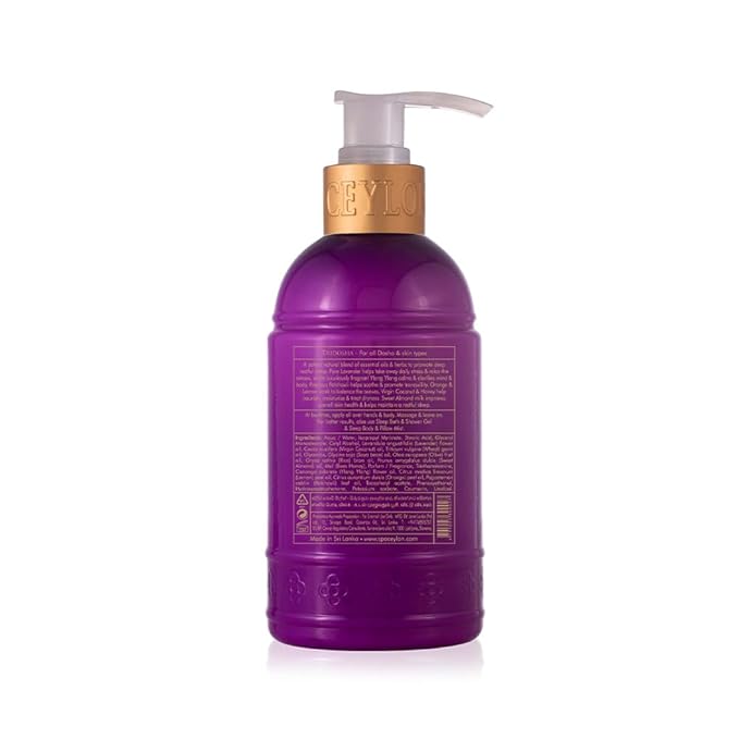 SPA CEYLON SLEEP Body Milk | Pure Lavender & Luxurious Fragrance | Nourishes & Treats Dryness | Suitable for all skin types-Velvo Beauty