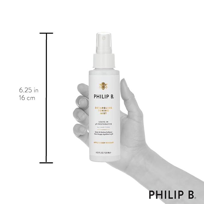 PHILIP B Detangling Toning Mist pH Restorative 4.23 oz. (125 ml) | Un-Tease Tangles, Leaves Hair Glossy, Smooth and Frizz-Free-Velvo Beauty
