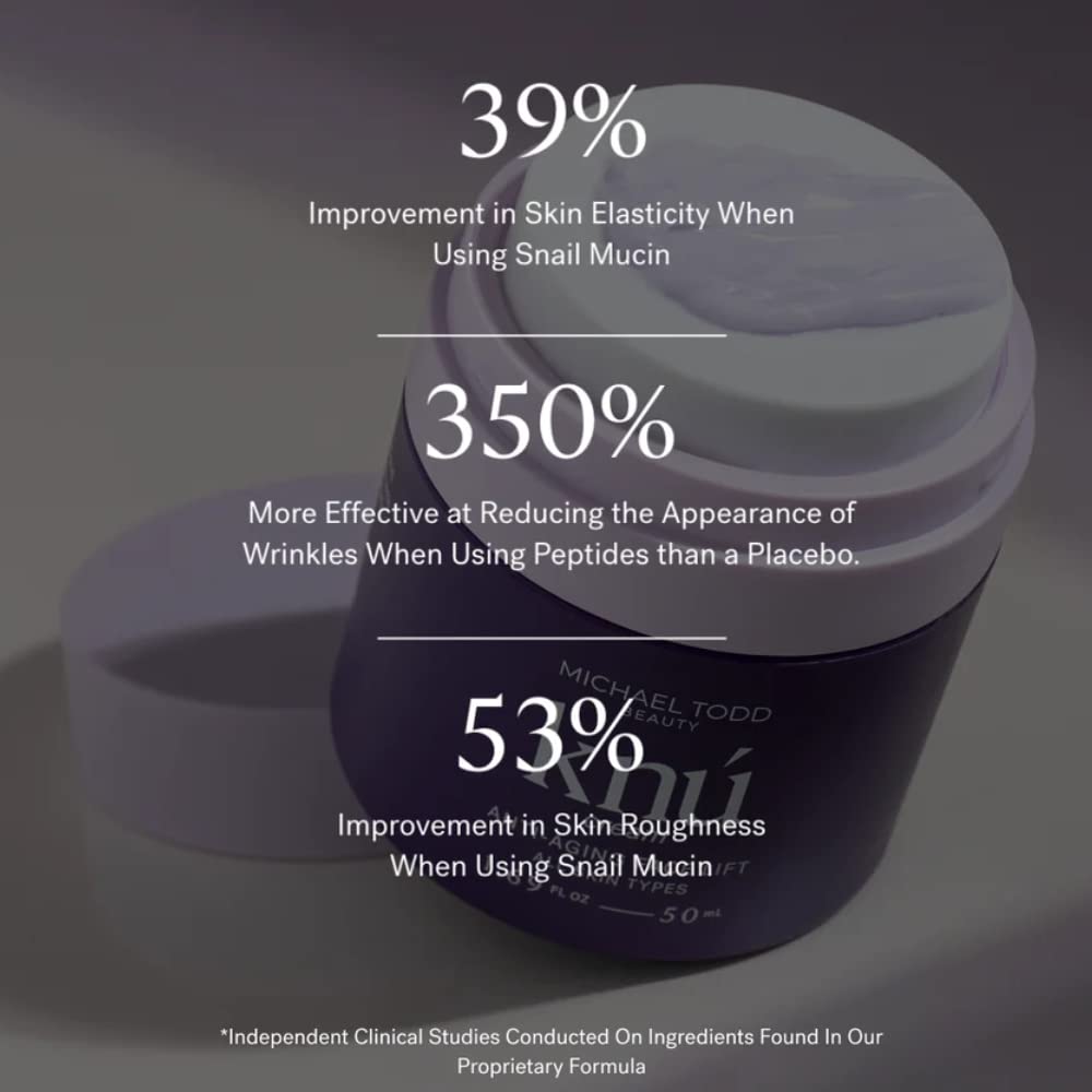 MICHAEL TODD Beauty KNU Cream – Face Lifting, Brightening & Tightening Cream – For Moisturizing & Rejuvenating – With Bakuchiol, Peptides & Snail Secretion – For All Skin Types – 1.68 fl oz/50 mL-Velvo Beauty