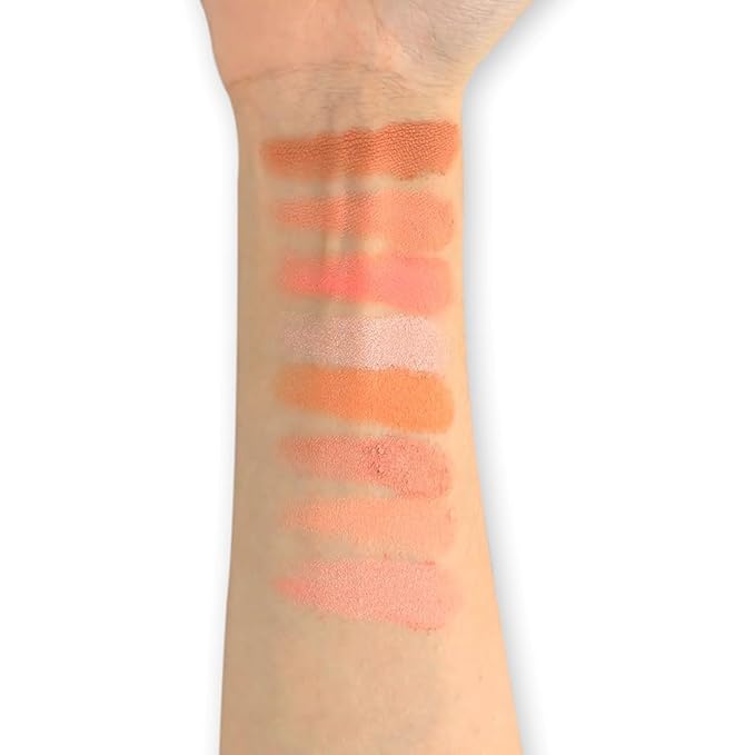 Makeup Revolution Ultra Blush Makeup Palette, Bronzer & Highlighter Makeup, Includes 8 Shades, Gluten free, Vegan & Cruelty Free, Hot Spice, 13g-Velvo Beauty