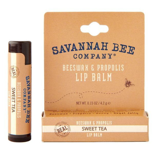Savannah Bee Lip Balm Hanger 0.15 oz - Invigorating Mint Flavor - Natural Ingredients for Supple, Soft Lips - Convenient Hanger Design (.15 Oz, Sweet Tea)-Velvo Beauty