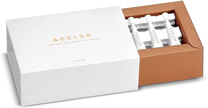AGELXR - Instant Wrinkle Remover - Quickly Tightens Wrinkles, Fine Lines and Diminishes Puffy Eyes. Instant Facelift Serum - Anti-Aging Formula with Argireline® (30 Vials)-Velvo Beauty