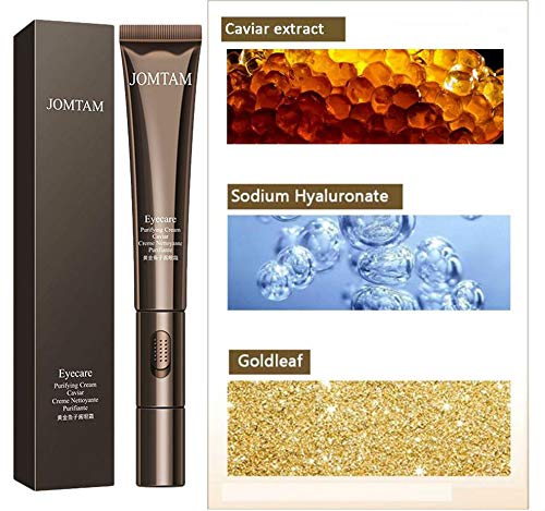 Eye Electro Vibro Purifying Cream Caviar Nettoyante Anti-Aging Removes Dark Circles Sodium Hyaluronate-Velvo Beauty