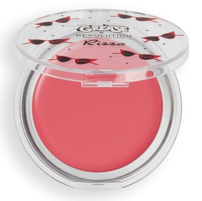 Revolution X Grease Rizzo Melting Blusher Pink Lady, 0.21 oz/ 6 g, Light Rosey-Velvo Beauty