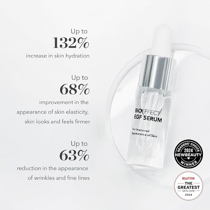 BIOEFFECT EGF Serum Treatment Duo with Hyaluronic Acid, Enhance Skin with Moisturizing, Firming, Wrinkle-Fighting Treatment for Face And Neck, Day And Night, Best Derma Roller Facial Serum-Velvo Beauty