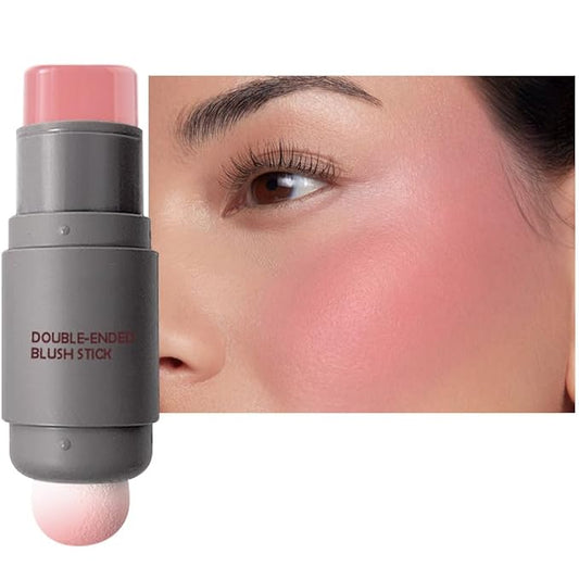 Cream to Powder Blush Stick, High Impact Color, Moisturizing Face Makeup (01#, 1 Count (Pack of 1))-Velvo Beauty