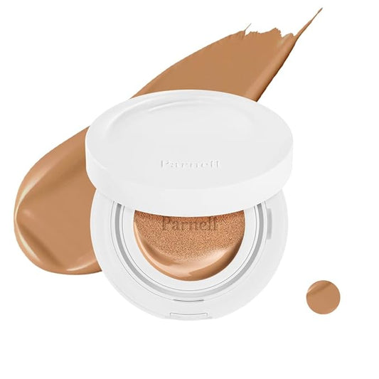 Parnell Cicamanu Serum Cushion - Moisturizing Foundation for Soothing, Coverage, Glass Skin and Lightweight for Sensitive and Dry Skin Pearl Skin (0.52 Fl Oz) (33N)-Velvo Beauty
