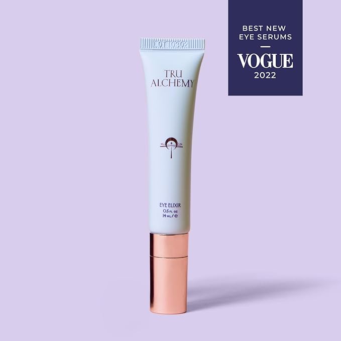 Tru Alchemy Eye Elixir Cooling Eye Treatment Cream - Dark Circle Eye Cream for Puffiness and Bags Under Eyes - Caffeine, Hyaluronic Acid, Vitamin C (2-Pack)-Velvo Beauty