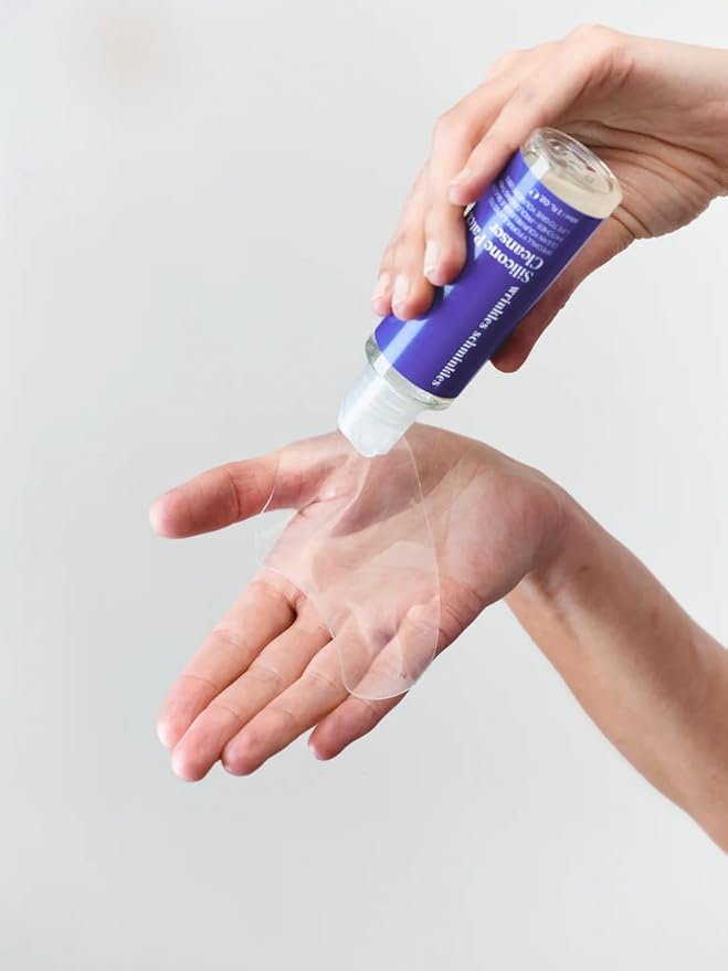 Wrinkles Schminkles Patch Cleanser - for Adhesive Preservation While Gently Cleaning Silicone Wrinkle Patches -Ultimate Face Rejuvenation Kit - (2 Fl Oz)-Velvo Beauty