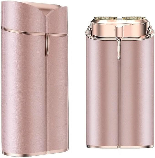 Facial Hair Removal for Women, Portable Painless Electric Shaver Device with Built-in LED, Wet/Dry Electric Razor Hair Remover Epilators for Face, Chin, Upper Lip and Arms (Rose Gold-2025)-Velvo Beauty