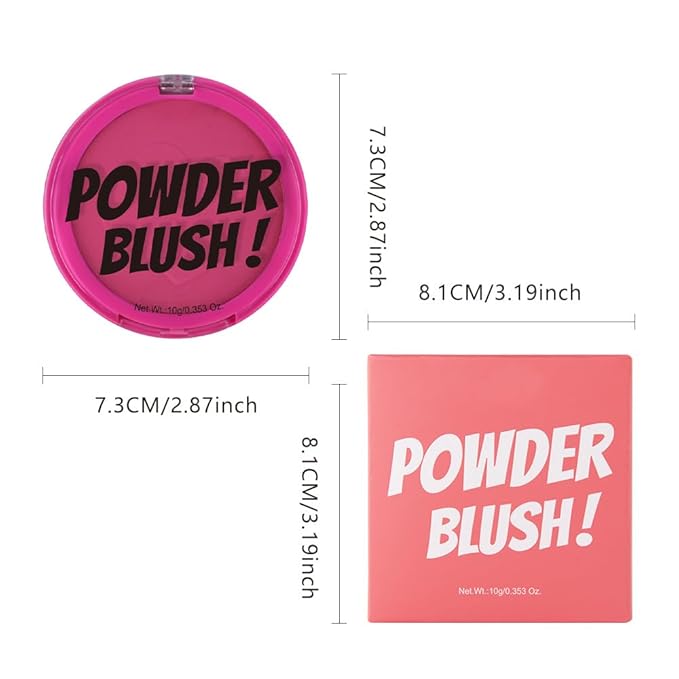 Single Rose Pink Matte Blush for Cheeks Face Blushes Makeup Palette, Rose Bean Monochrome Cream Blushes Palette Makeup for Older Women, Natural Pigmented Paleta de rosa oscuro monocromática 02-Velvo Beauty