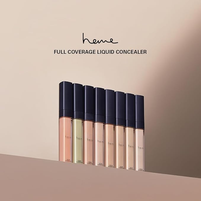 heme Full coverage liquid concealer 6ml (01 Ivory)-Velvo Beauty