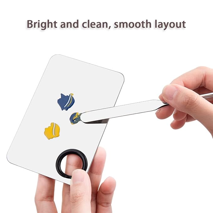Korean Picasso Makeup Spatula Palette Set and Powder Puff for Liquid Foundation,Stainless Steel Mixing Spatula Scraper Artist Nail Art Stirring Makeup Tool-Velvo Beauty