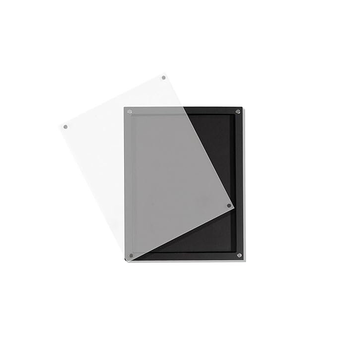 Acrylic empty magnetic palette with magnet clear lip ,with 30Pcs Adhesive Metal Stickers for Eyeshadow Powder Lipstick foundation-Velvo Beauty