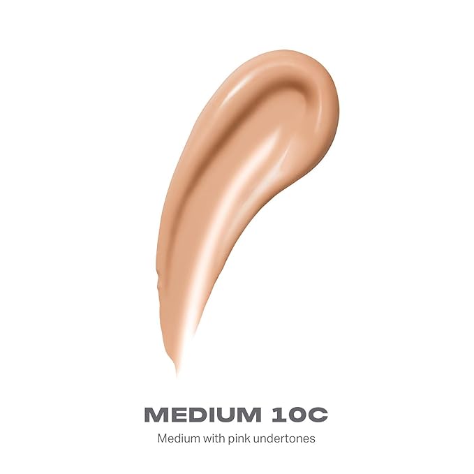 Morphe Lightform Liquid Foundation - Extended Hydration Foundation Makeup with a Lasting, Natural Radiant Finish - Long-Wearing Formula with Buildable, Medium Coverage - Medium 10C (1.01 fl oz)-Velvo Beauty