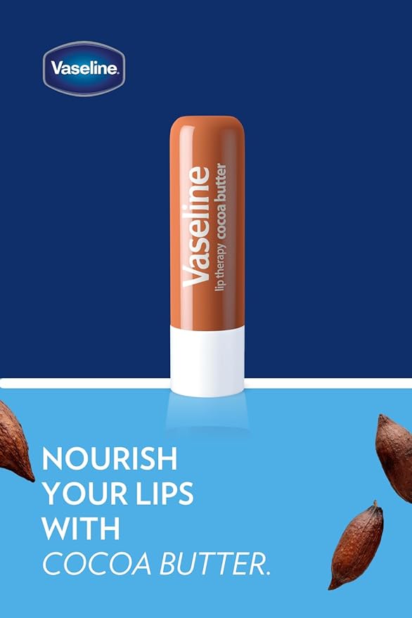 Vaseline Lip w/o Backer Card Cocoa - 12 Pack Box-Velvo Beauty