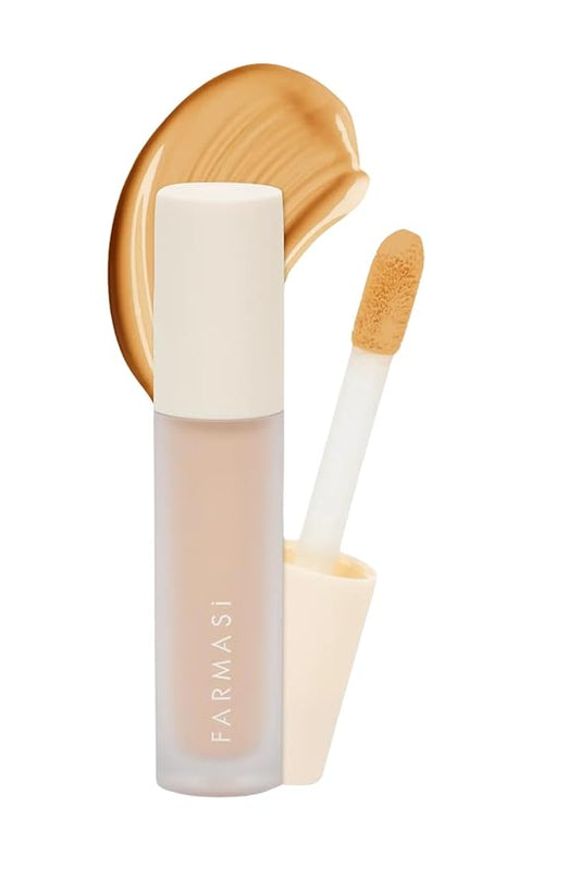 FARMASI Vfx Pro Liquid Concealer Makeup, All-in-one Full Coverage, Highly Pigmented Concealer for All Skin Type, Hide Shadows & Imperfections, Enhance Skin Fullness Foundation Concealer 0,24 Fl Oz W09-Velvo Beauty