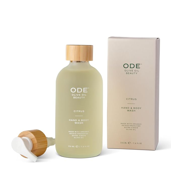 McEvoy Ranch Citrus Hand & Body Wash (2-pack) by ODE Olive Oil Beauty, Organic EVOO, California Made, Nourishing Foaming Wash-Velvo Beauty